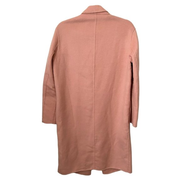 All Saints Anya Pink Wool Blend Longline Coat XS - Picture 3 of 11